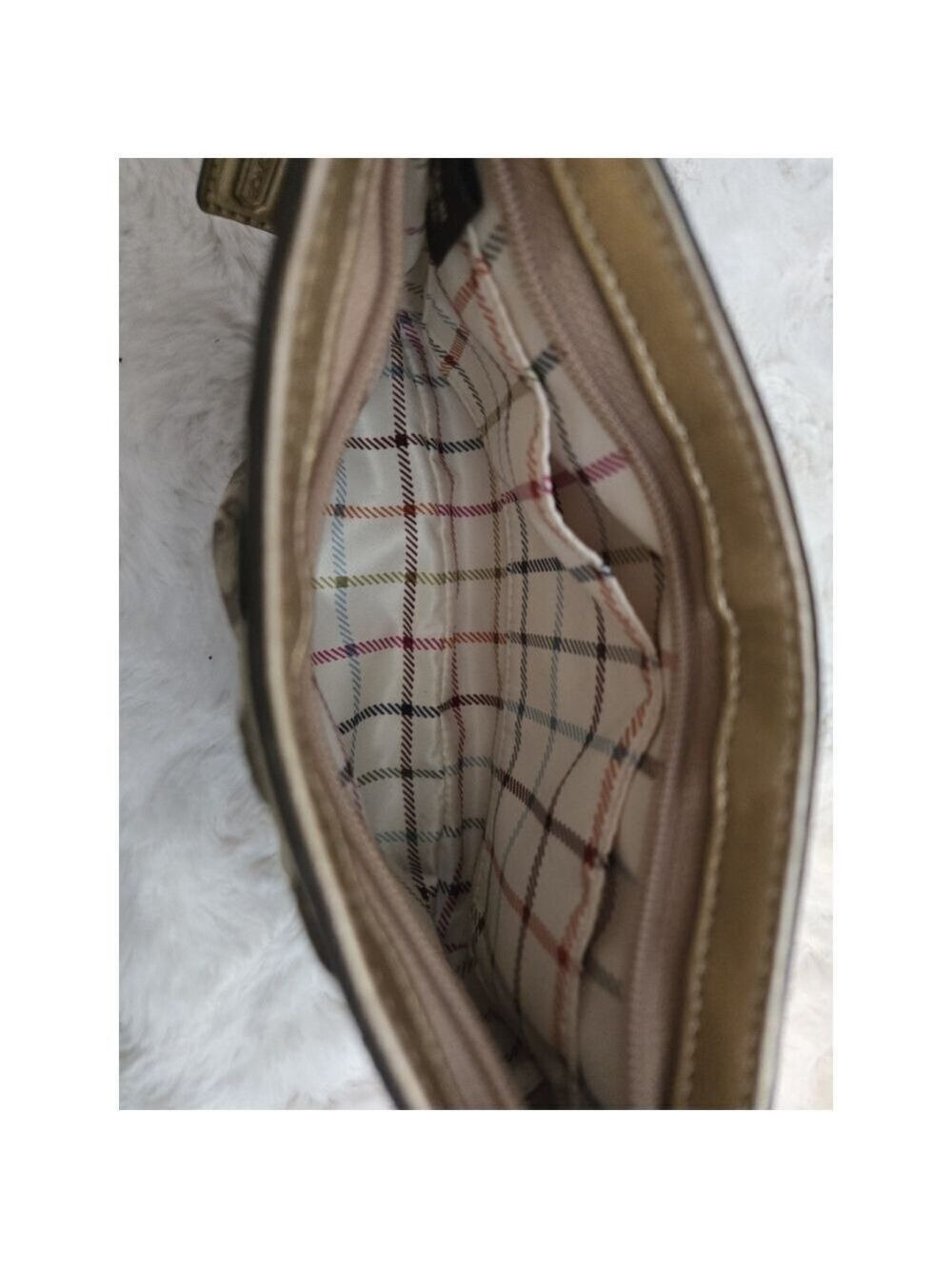 NWOT Coach Signature C Metalic Accented Wristlet Y2K - Picture 8 of 9